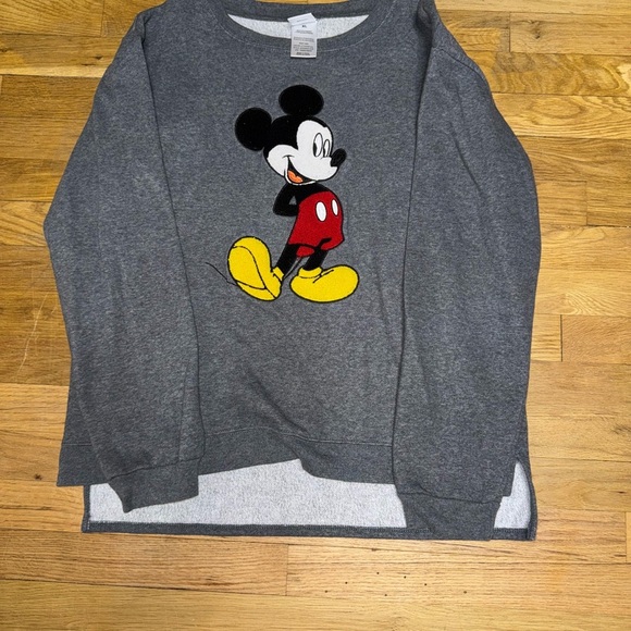 Disney Gray Mickey Mouse Sweater - Picture 1 of 4